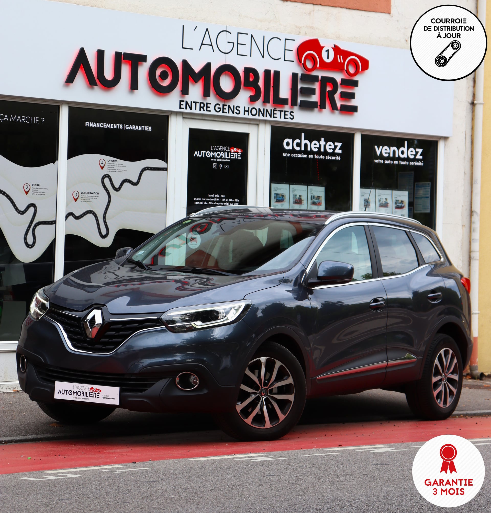 Renault Kadjar 1.5 DCI 110 Business EDC (Attelage, GPS, Distri à jour)